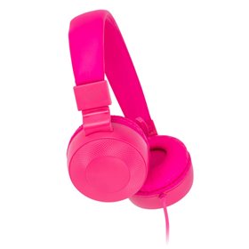 Auscultadores Stereo C/ Fios C/ Micro Rosa