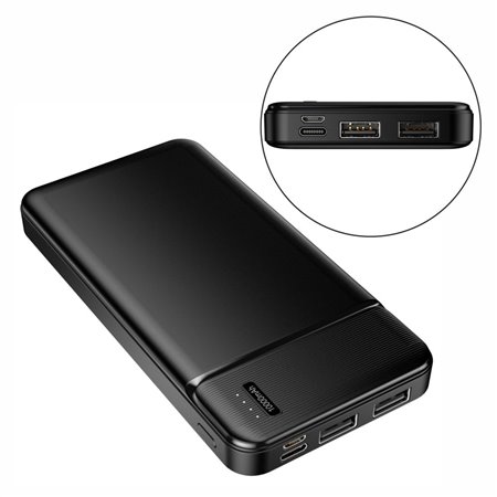 Powerbank 10000Mah C/ Ficha Micro Usb / Usb-C E 2Usb-A