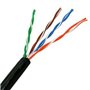 Carretel de Cabo RJ45 Externo UTP Aisens A133-0212 Cat.5e/ 100m/ Impermeável/ Preto