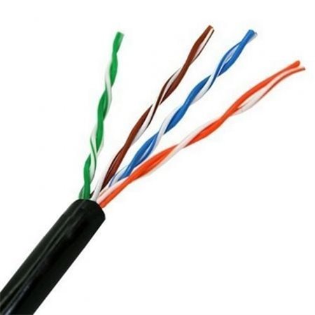 Carretel de cabo RJ45 externo UTP Aisens A133-0213 Cat.5e/ 305m/ À prova d'água/ Preto