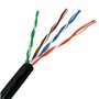 Carretel de cabo RJ45 externo UTP Aisens A133-0213 Cat.5e/ 305m/ À prova d'água/ Preto