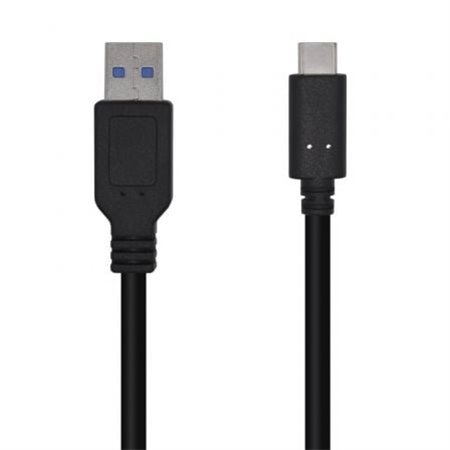 Cabo USB 3.1 Aisens A107-0449/ USB Type-C Macho - USB Macho/ 0,5 m/ Preto