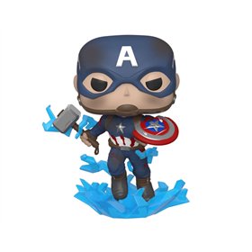 Funko Pop! Marvel Avengers Endgame Captain America With Broken Shield & Mjolnir 45137