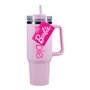 Paladone copo térmico barbie logo xl com canudo 1200 ml