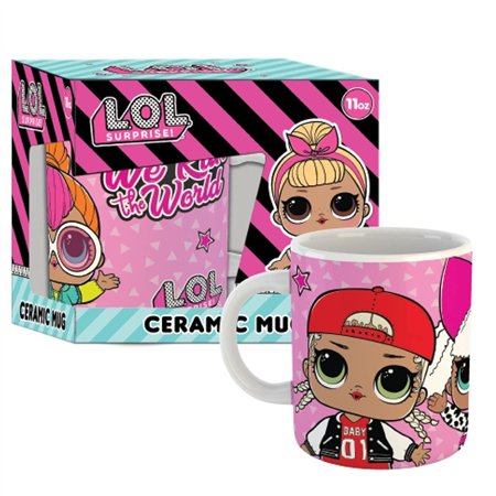 Caneca gb eye lol surpresa cerâmica em caixa de presente