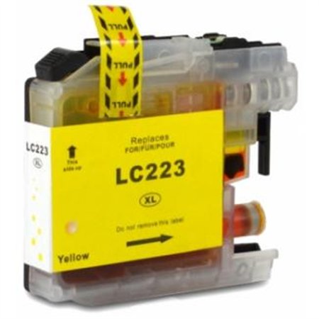 Brother LC223/LC221 Tinteiro Amarelo - Compatível