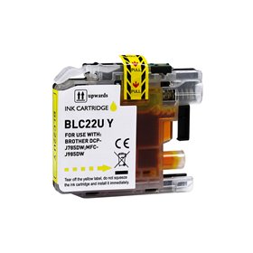 Brother LC22U Tinteiro Amarelo - Compatível