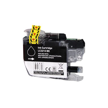 Brother LC3213/LC3211 Tinteiro Preto - Compatível