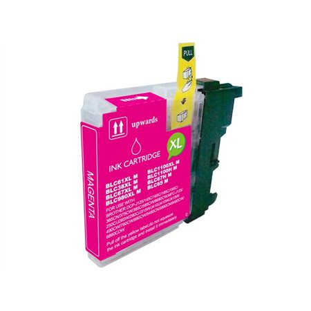Brother LC980XL/LC1100XL/LC985XL Tinteiro Magenta - Compatível