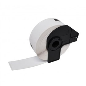 Brother DK11204 - Etiquetas Precortadas Multiproposito - 17x54 mm - 400 Unidades - Texto Preto sobre fundo branco - Compatível