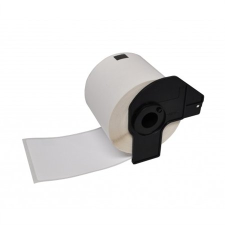 Brother DK11247 - Etiquetas Precortadas para Envios Grandes - 103x164 mm - 180 Unidades - Texto Preto sobre fundo branco - Compa