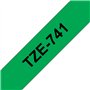 Brother TZe741 Cinta Laminada de Etiquetas - Compatível
