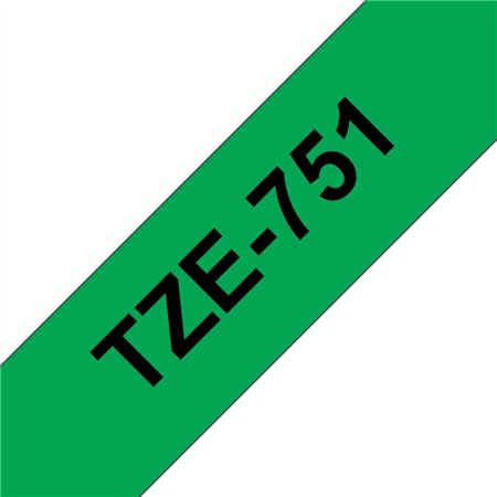 Brother TZe751 Cinta Laminada de Etiquetas - Compatível