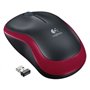 Logitech Wireless Rato M185/ Até 1000 DPI/ Vermelho