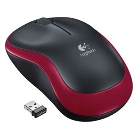 Logitech Wireless Rato M185/ Até 1000 DPI/ Vermelho
