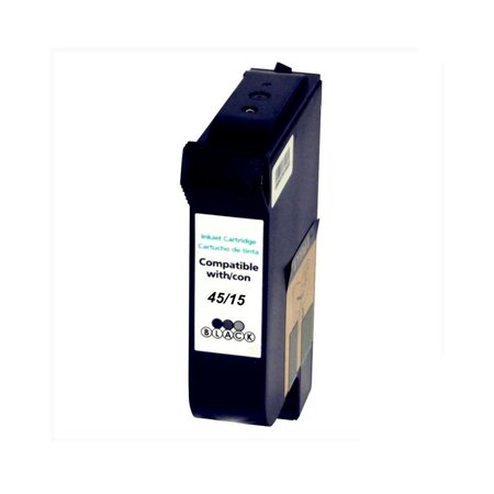 HP 45/15 Tinteiro Preto Pigmentado - Compatível