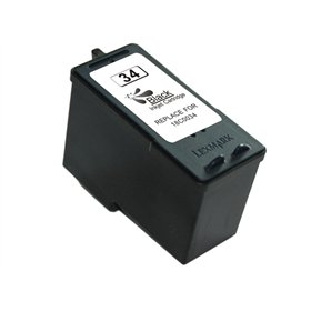 Lexmark 34 Tinteiro Preto - Compatível