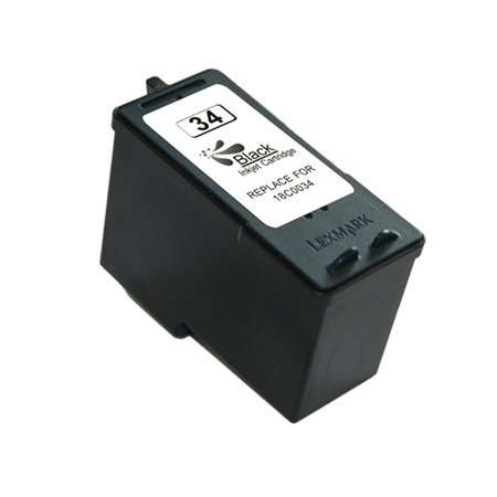 Lexmark 34 Tinteiro Preto - Compatível