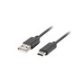 Lanberg usb 2.0 cabo macho - usb tipo c macho carga rápida 3.0 1,8m preto