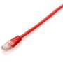 Cabo de rede patch cord rj45 u - utp cat6 0,25m vermelho