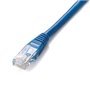 Patch cord de cabo vermelho rj45 u - utp cat6 0,25m azul