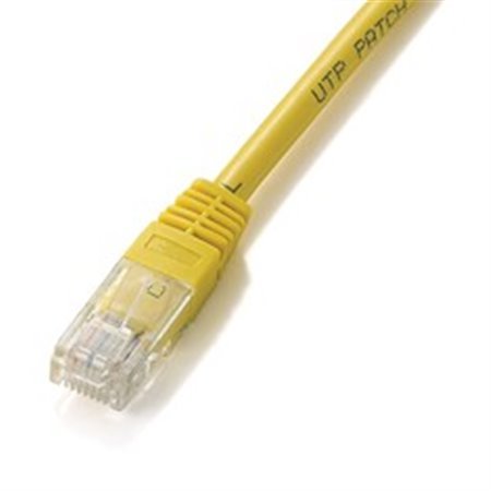 Patch cord de cabo vermelho rj45 u - utp cat6 0,5m amarelo