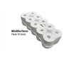 Rolo de Papel Térmico 80x60x11 - Pack de 10 unidades