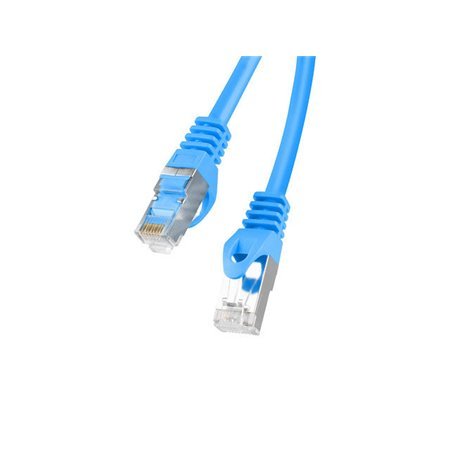 Patch cord rj45 lanberg cat.6 ftp 1m fluke passou azul