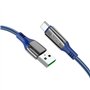 Cabo de Dados e Carregamento USB para Tipo-C, Hoco S51 5A Extreme - Azul