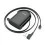 Estojo com Cabo de Carregamento USB, com Ponta Magnética Tipo-C, Micro USB e Lightning, Hoco S50 3-in-1 - Preto