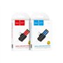 Adaptador Lightning para Jack 3.5mm, com Porta Lightning para Carregamento, Hoco LS32 - Azul