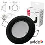 Aro Redondo Ajustável Cónico Preto P/ Mr16-Gu10 Avide