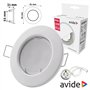 Aro Redondo Fixo Branco P/ Mr16-Gu10 Avide
