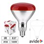 Lâmpada E27 100W Infravermelhos Topo Vermelho Avide