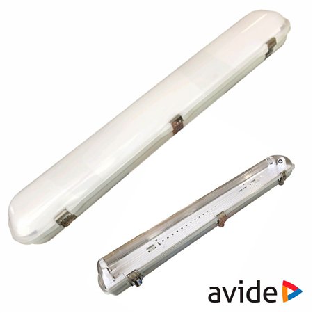 Armadura Estanque 1.5M P/ 2 Lâmpadas Led Tubular T8 Avide