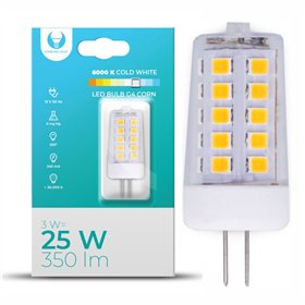 Lâmpada G4 3W 12V Corn 6000K 350Lm