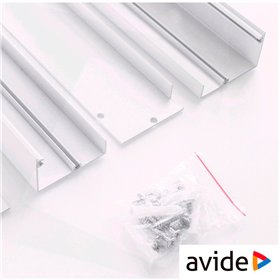 Armação Metal P/ Montar Painel Led Superfície 30X120Cm Avide