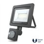 Foco Led 10W C/ Sensor 230V 6000K 800Lm Preto