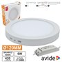Painel Leds Redondo Superfície 6W 120Mm 4000K 420Lm Avide