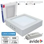 Painel Leds Quadrado Superfície 18W 220Mm 6400K 960Lm Avide