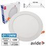 Painel Leds Redondo 12W 170Mm 6400K 960Lm Avide