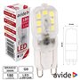 Lâmpada Led G9 2.5W 230V 3000K 180Lm Avide