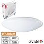 Aplique Led Redondo Teto 18W 330Mm 6400K 1700Lm Avide