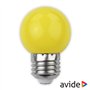 Lâmpada E27 1W Led Globo G45 Amarelo 30Lm Avide