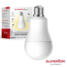 Lâmpada E27 10W 230V Globo 3000K 800Lm Branco Quente
