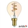 Lâmpada E14 3W Globo 230V Filamento 2700K 180Lm Avide