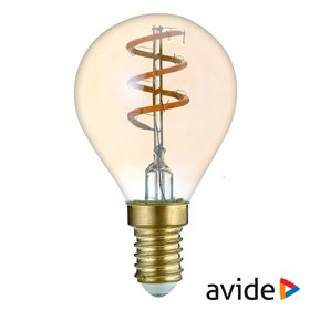 Lâmpada E14 3W Globo 230V Filamento 2700K 180Lm Avide