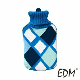 Botija De Água Quente C/ Padrão Azul 2L Edm