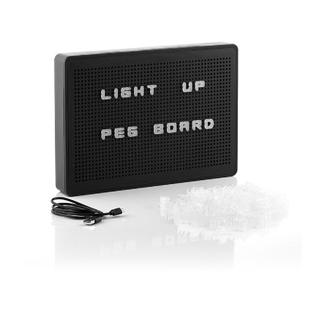 Caixa De Luz Led Perfurada A4 200 Caractéres