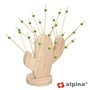 Suporte C/ Palitos Bambu P/ Espetos De Festa 28 Peças Alpina